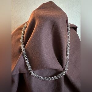 Silver Link Fashion Necklace